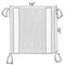 Deerlux 16" Handwoven Cotton Throw Pillow Cover with Side Stripes with Filler, Yellow QI004311.YL.K - alternate 5